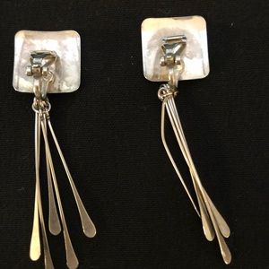 Sterling silver clip earrings